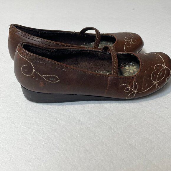 Smart Steps Girls Brown 90s Style Mary Jane Shoes Size 9‎ - Picture 6 of 6